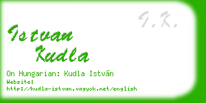 istvan kudla business card